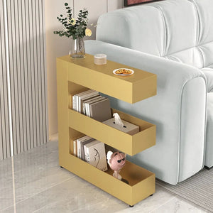 Nordic Space-saving Iron Art Coffee Table Home Living Room Furniture Gap Bookshelf Floor-to-ceiling Bay Window Storage Rack Aimak Store