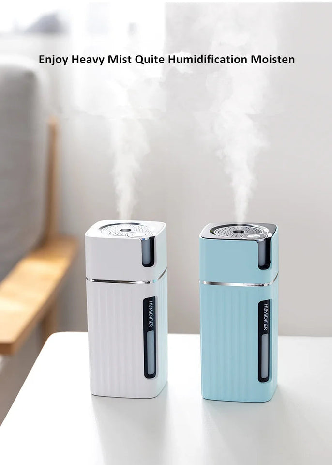 Air Humidifier Ultrasonic Smart Cool Mist Aroma Diffuser HumidifiersWith Color LED Light Mist Maker Fogger For Office Car Home Aimak Store