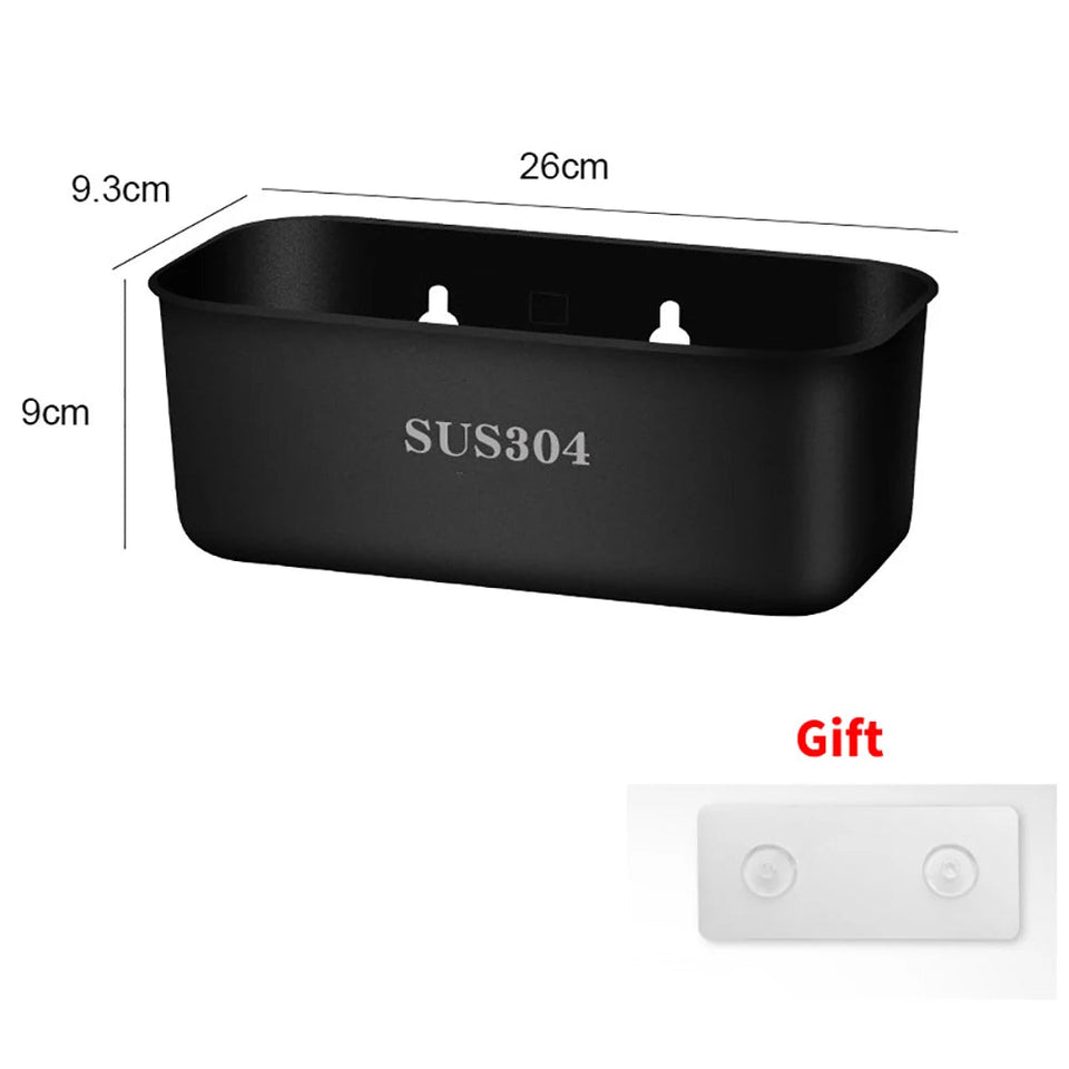 304 Stainless Steel Sink Strainer Basket Sink Filter Drain Fruit Vegetable Drainer Filte Leftovers Soup Garbage Box Kitchen Tool Aimak Store