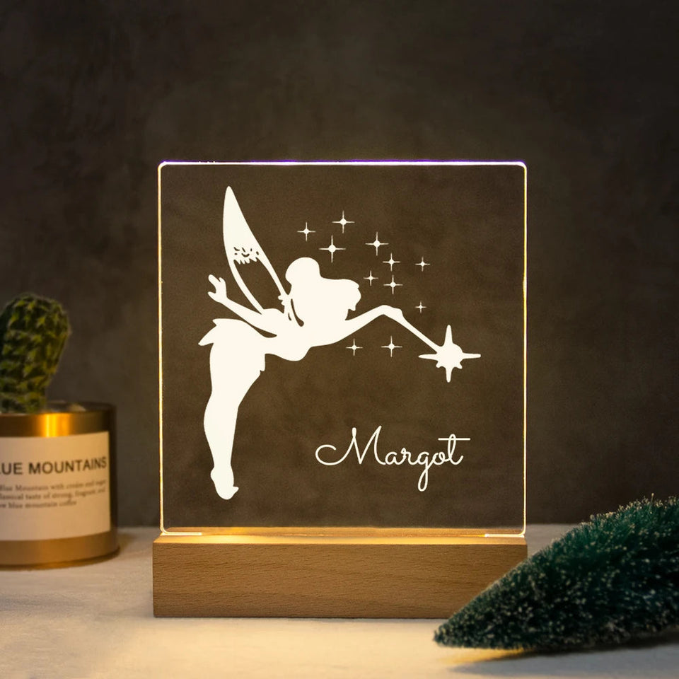 Drop Shipping Personalized Nightlight USB LED Customized Name 3D Lamp  Decoration Bedroom Toys Birthday For Baby Children Gift Aimak Store