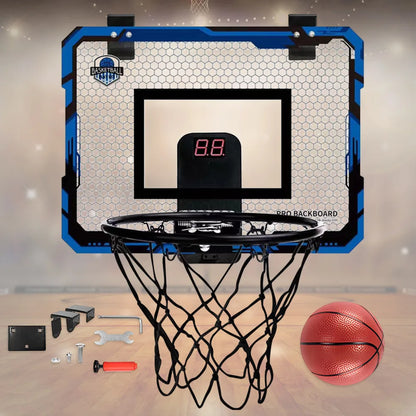 Kids Mini Basketball Hoop With Electronic Scoreboard Ball Sport Backboard Outdoor Indoor Excersise Accessory Funny Game Toys
