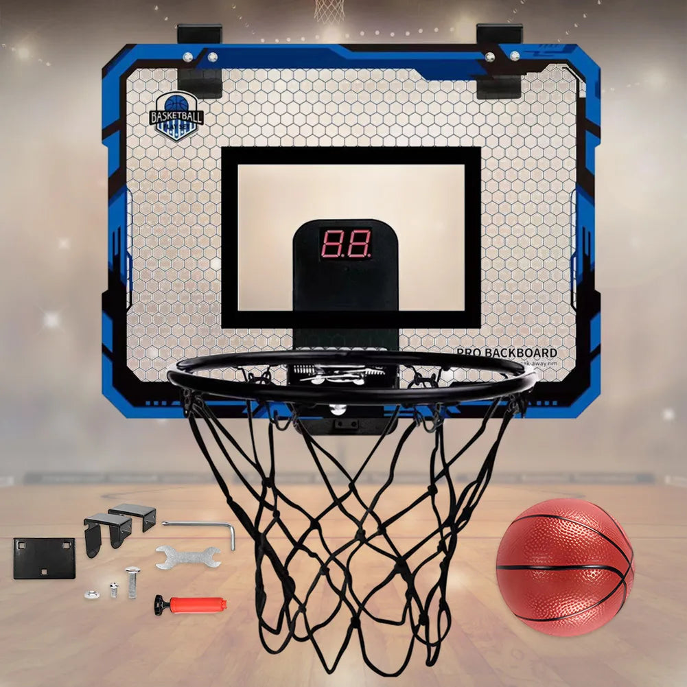 Kids Mini Basketball Hoop With Electronic Scoreboard Ball Sport Backboard Outdoor Indoor Excersise Accessory Funny Game Toys Aimak Store