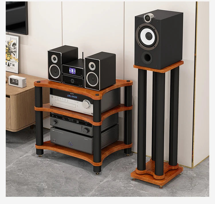 HiFi amplifier rack cabinet shock mount removable CD player video audio equipment metal tripod Desktop tripod stand speaker Aimak Store