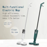 Electric Water Mop Cleaner Machine 360° Rotatable Spin Cleaning Mop Squeeze Wet and Dry Use Hand Push Household Floor Cleaning Aimak Store