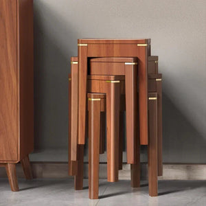 Decorative Wooden Stool Dining Chair Multifunctional Portable Benches Small Furniture Kitchen Meble Ogrodowe Chairs Luxury Aimak Store