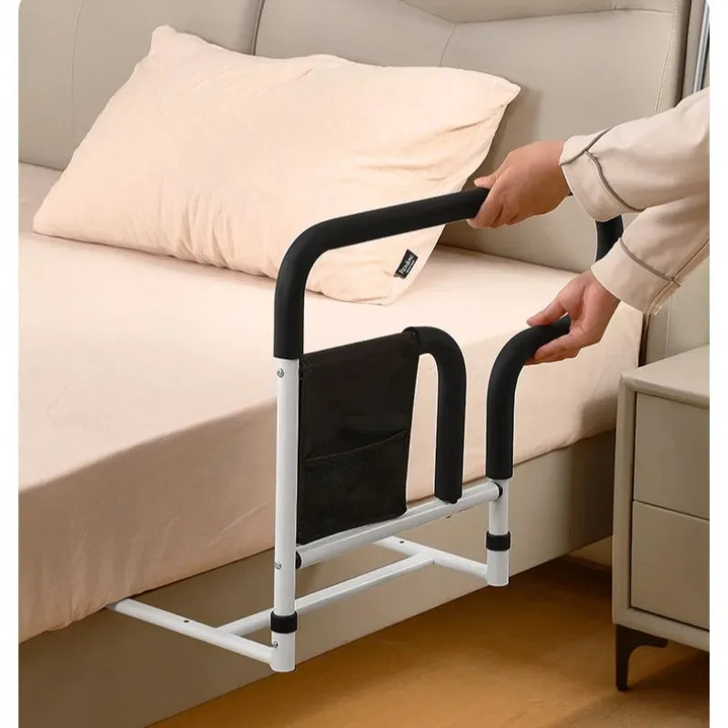 Bedside Guardrail for Elderly/Pregnant Women, Stainless Steel Bed Side Rail Protection Device, Adult Bed Handrail for Most Bed Aimak Store