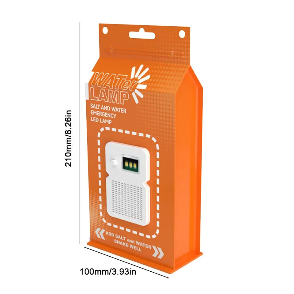 LED Salt Water Emergency Lamp Camping Energy Saving Lamp Waterproof Portable Night Fishing Lamp Travel Supplies for Car Outdoor Aimak Store