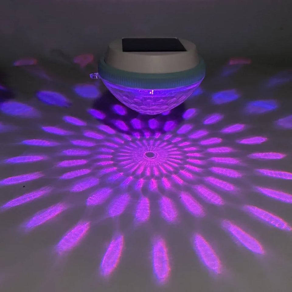 Vibrant Solar Powered Floating Lights Rechargeable Night Projection Underwater Glowing Lamp RGB Colors LED Pool Lights Swimming Aimak Store