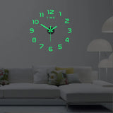 2024 New Metall Moderne 3D DIY Wall Clock Acrylic+EVR+Metal Mirror Home Decoration Super Big 130cm X130 Cm Factory Freeshipping Aimak Store