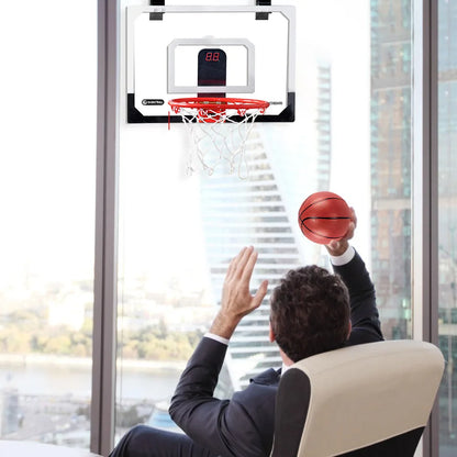 Kids Mini Basketball Hoop With Electronic Scoreboard Ball Sport Backboard Outdoor Indoor Excersise Accessory Funny Game Toys