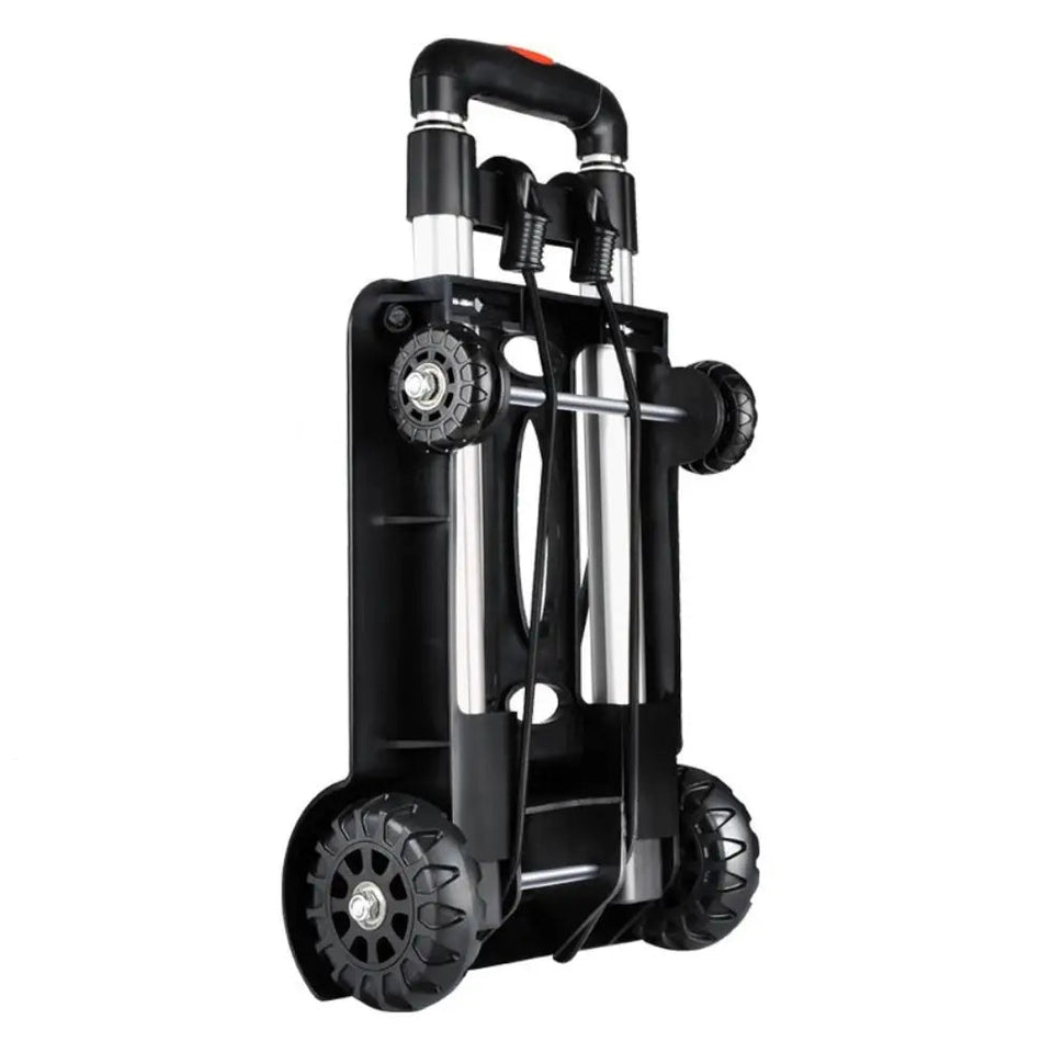 New Aluminum Alloy Plastic Garden Cart Lightweight Universal Vegetable Cart Black Shopping Cart Aimak Store