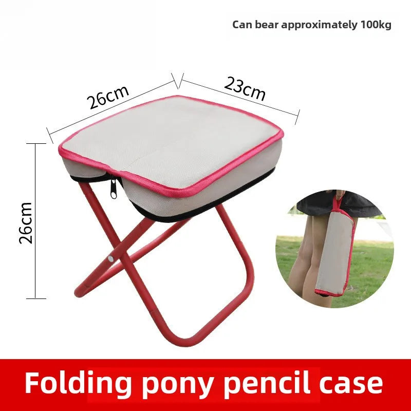 Outdoor Portable Folding Stool Lightweight and Convenient Folding Stool Camping Travel Fishing Portable Stool Aimak Store