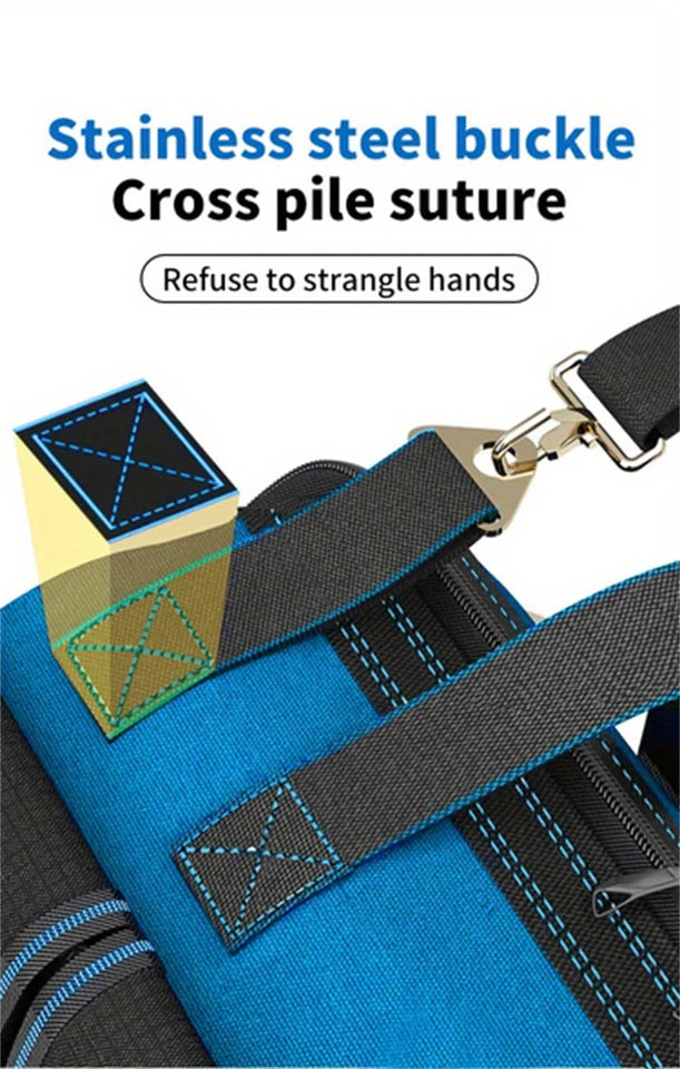 Multifunctional Tool Bag Thickened Large Capacity Waterproofed Wear-Resistant Toolkit MultiPocket Electrician Storage Bag Aimak Store