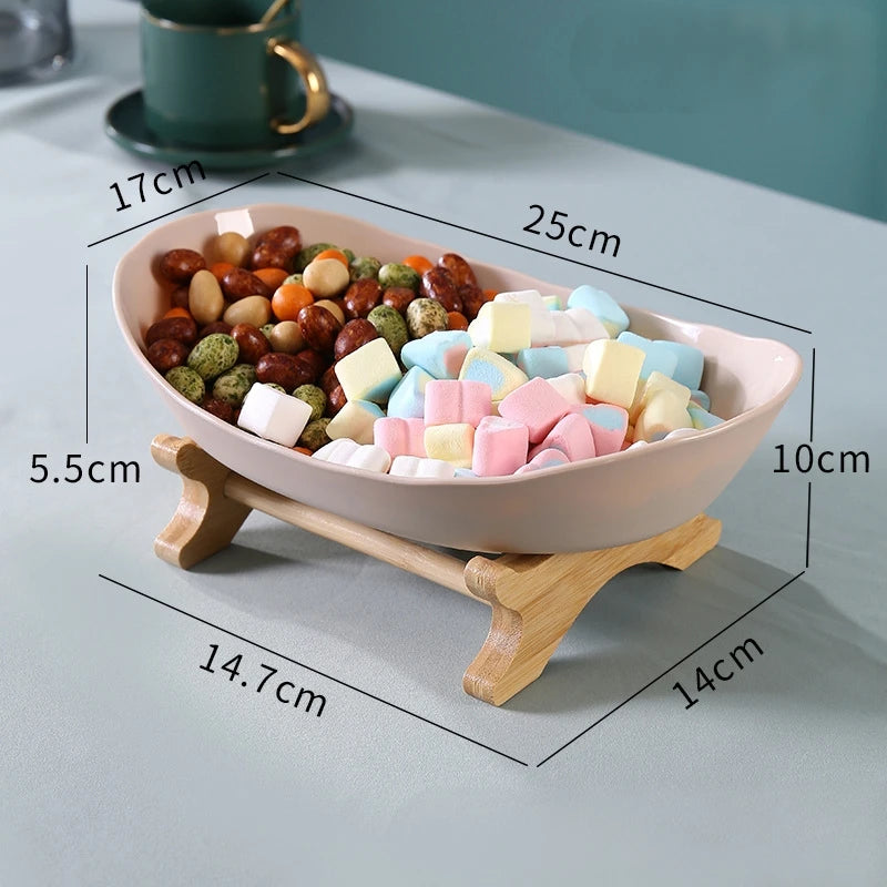 Internet Famous Fruit Tray Creative Modern Home Decoration Multilayer Nordic Style Luxury Snack Tray Aimak Store