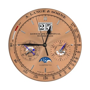 Lange & Sohne Datograph Dial Clock Wall Clock Modern 3D for Home Office Hotel Restaurant School Decoration Aimak Store