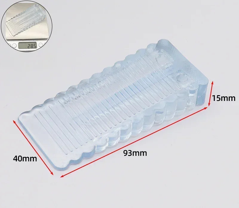 Anti-slip Door Stopper Rubber No Need to Punch Holes It Can Move Doorstop Household Use Anti-collision Front Wedge Home Aimak Store