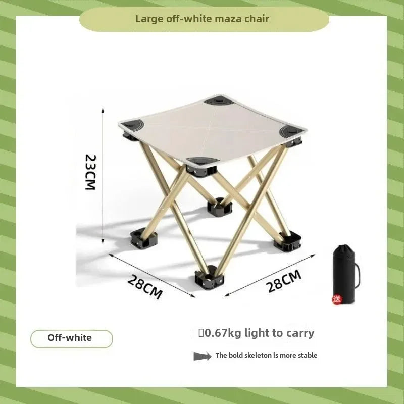 Outdoor Folding Stool Portable Pony Super Light Camping Chair Foldable Chair Fishing Bench Aimak Store