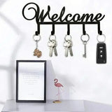 1pc Key Holder for Wall Key Hooks Premium Metal Rack with 5 Hooks for Home Decor for Living Room/Home Decoration Aimak Store