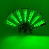Luminous Folding LED Fan Dancing Light Fan Flashing For Night Music Show Rave Festival Accessories Glowing In The Dark Party Aimak Store
