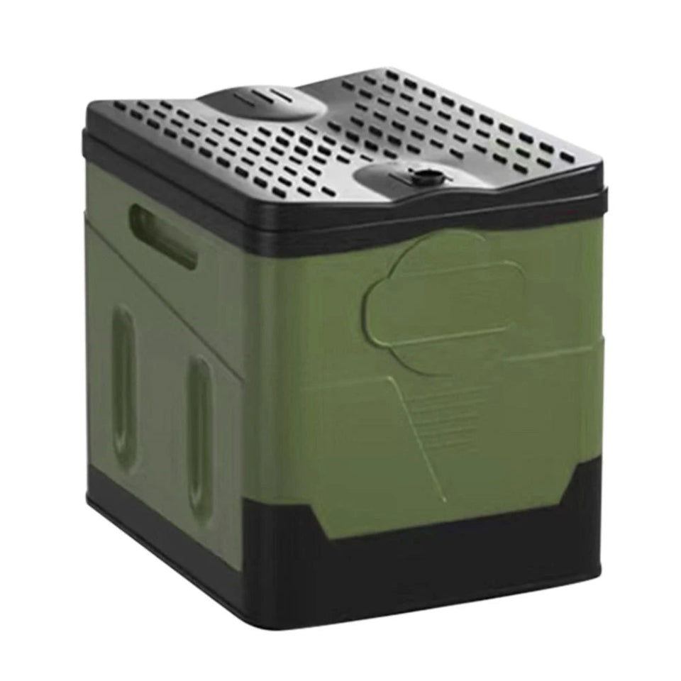 Car Toilet Bucket Strong Bearing Capacity Car Trash Can Emergency Self-driving Travel Portable Outdoor Camping Folding Toilet Aimak Store