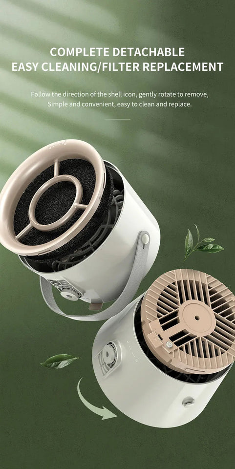 Desktop mini range hood large suction home restaurant hot pot barbecue deodorization fume purifier portable smoke exhaustmachine Aimak Store