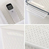 Multipurpose Refrigerator Storage Container with Drain Basket Crisper and Storage Box for Fruits Vegetables Aimak Store