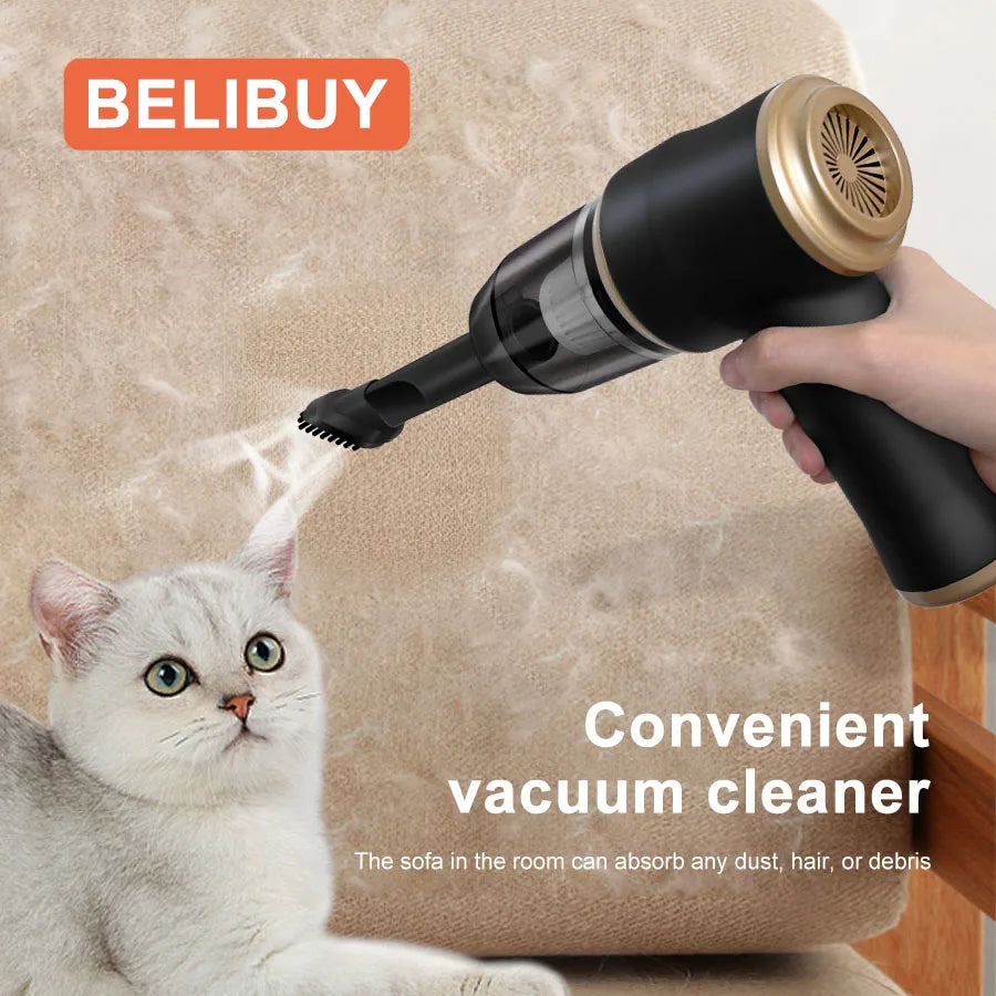 BELIBUY Wireless Car Vacuum Cleaner for Cleaning Bedroom Carpets Portable High Power Function Home Appliance Cleaning Machine Aimak Store