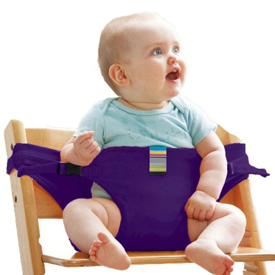 Foldable Baby Dining Chair And Table Safety Belt Anti-drop Adjustable Washable Portable Child High Seat Safety Feeding Strap Aimak Store