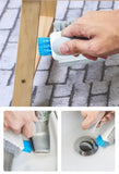 2PCS Multifunction Tile and Grout Cleaning Brush Corner Scrubber Tub Floor Brushes Portable Durable Gap 4 in 1 Cleaning Tools Aimak Store