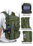 Tactical Fishing Backpack Tackle Bag with Rod Holders Fish Equipment Storage Molle Camping Hiking Outdoor Multifunctional Bag Aimak Store