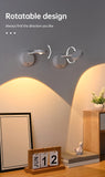 Wall Lamp Rechargeable Intelligent Human Sensing Wireless Night Light Dimmable LED Spotlights for Decoration Painting Lighting Aimak Store