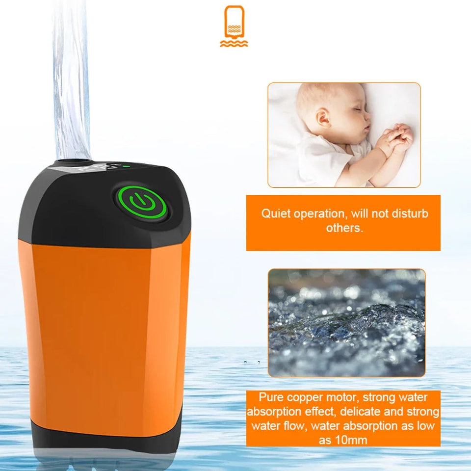 Outdoor Camping Shower IPX7 Waterproof with Digital Display Portable Electric Shower Pump for Hiking Travel Beach Pet Watering Aimak Store