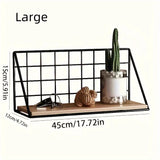 1pc/wall storage rack bedside punch-free shelf dormitory wall-mounted wall hanging basket partition storage rack Aimak Store