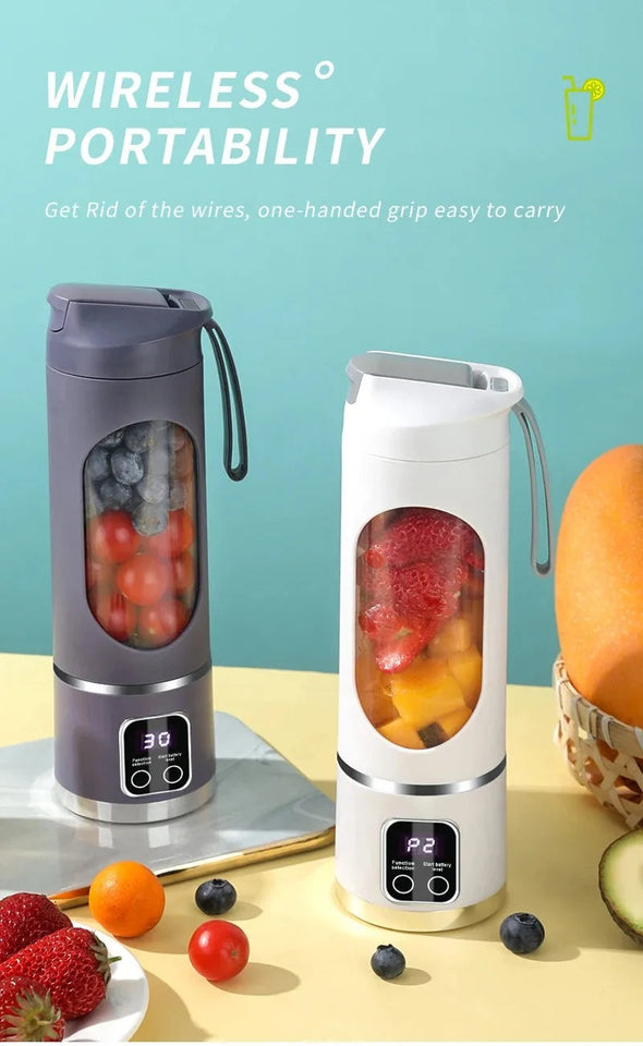 Electric Juicer Mini Portable Blender Fruit Mixers Fruit Extractors Multifunction Juice Maker Machine Blender Smoothies Mixer Aimak Store