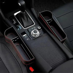 Car Seat Crevice Storage Box Seat Gap Slit Pocket Catcher Organizer Universal Car Seat Organizer Card Phone Key Holder Pocket Aimak Store