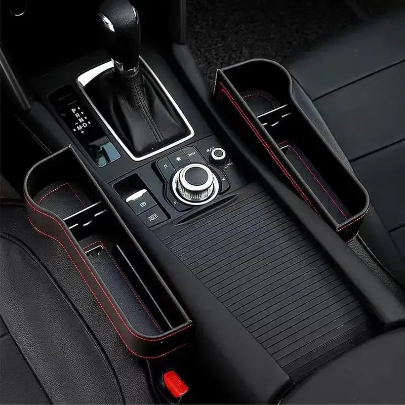 Car Seat Crevice Storage Box Seat Gap Slit Pocket Catcher Organizer Universal Car Seat Organizer Card Phone Key Holder Pocket Aimak Store
