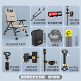 Ultralight European Folding Lounge Chair Fishing All-Terrain Portable Recliner Infinite Height Adjustment Ergo Wide Seat Comfort Aimak Store