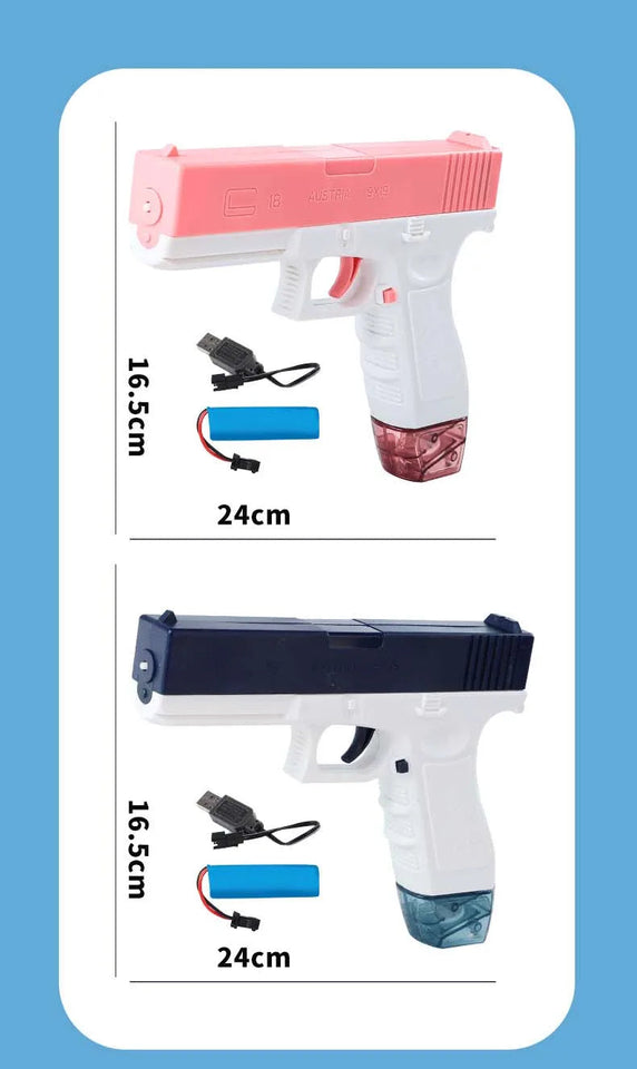 Electric Water Gun Automatic Squirt Toy Powerful Water Blaster Pistols Children Toys LED Light Pistol Summer Swimming Pool Party Aimak Store