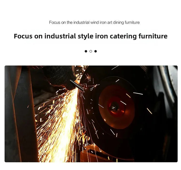 American Style Iron Bar Chair Coffee Shop Milk Tea Shop High Chairs Retro Backrest Seat Solid Wood Sitting Face Counter Stool Aimak Store