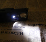 30X 60X Pocket Jewelry Magnifier Slide Out Illuminated Magnifying Glass with LED UV Light Handheld Loupe Lens For Diamond Coins Aimak Store