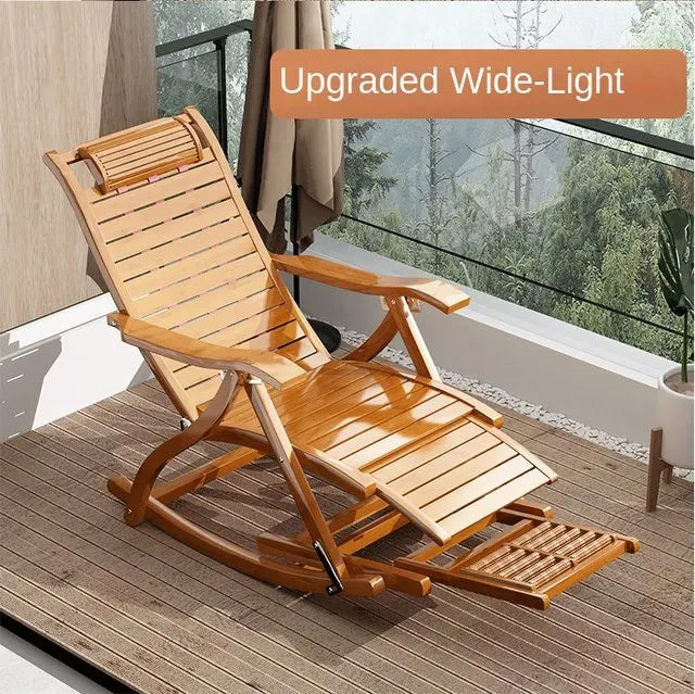 Folding Rocking Chair Lazy Lunch Break Balcony Lazy Leisure Nap Easy Chair For Home Use Sillon Plegable Katlanabilir Aimak Store
