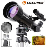 Celestron Travel Scope 70mm 70400 AZ Refractor Astronomical Telescope Portable 10-165X Zoom Monocular For Kids Beginner Gifts Aimak Store