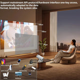 X8 Projector with wifi and bluetooth, rotate at any angle, outdoor portable, automatic button calibration for mobile phones, tv Aimak Store