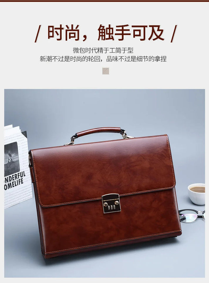 Men's High Quality Business Briefcase Crossbody Shoulder Messenger Bags Male Office Handbag Laptop Bags Bolsos Para Hombre Aimak Store