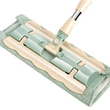 Flat Mop with Stainless Steel Handle, come with Reusable Washable Mop Cloths Aimak Store