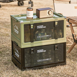 UFORU Outdoor camping storage box Car trunk organizer Car multilayer thickened with cover picnic storage folding box Aimak Store