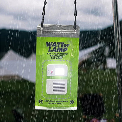 LED Salt Water Emergency Lamp Camping Energy Saving Lamp Waterproof Portable Night Fishing Lamp Travel Supplies for Car Outdoor