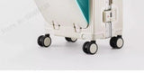 New Front Opening Suitcase Cabin Trolley Case 20/24/26/28 inch Aluminum Frame Large Capacity Luggage usb Charging TSA Lock Aimak Store