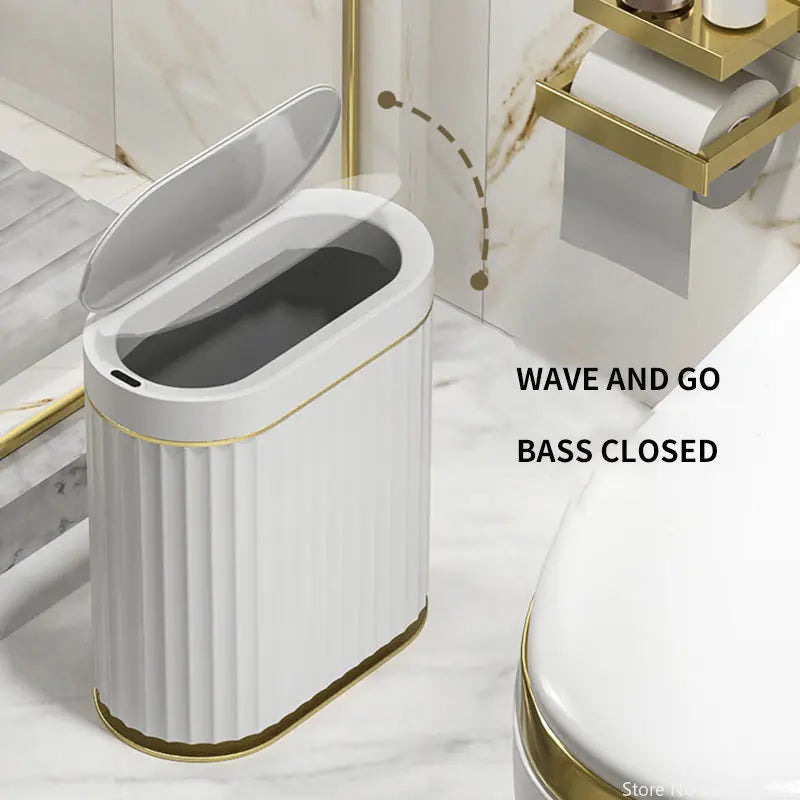 7L/9L Smart Trash Can Electronic Automatic Smart Sensor Garbage Bin Household Toilet Waste Garbage Can for Kitchen Bathroom Aimak Store