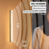 30CM/11.81inch Magnetic Smart Sensor Cabinet Light Rechargeable Night Light Home Closet Light Support Infinitely Dimmable Aimak Store